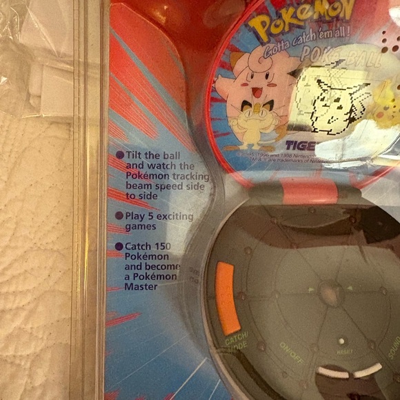 Vintage Sealed Tiger Electronics Pokémon Poke Ball Game 1999 - Picture 2 of 6
